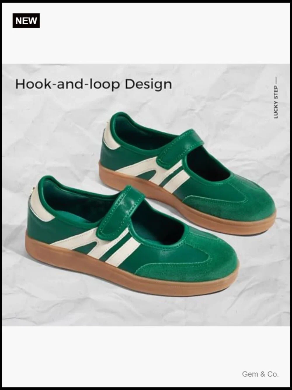 Classic Retro Fashion Sneakers Gum Thin Sole Casual Tennis Slip on Flat Loafers